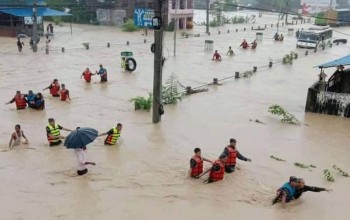 अविरल वर्षाले ४ हजार ५०० घर डुबानमा